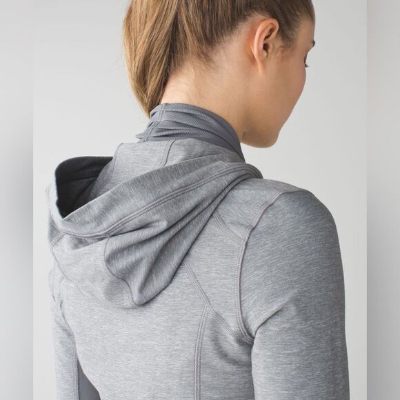 Lululemon Daily Practice Full Zip Jacket Heathered Slate 4 - Picture 5 of 12